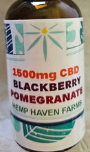 Load image into Gallery viewer, 1500mg CBD TINCTURE: Cucumber Melon, Natural (Unflavored), Blackberry Pomegranate