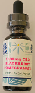 1500mg CBD Tincture: Blackberry Pomegranate