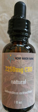 Load image into Gallery viewer, 2250mg CBD TINCTURE - Chemical free, Solvent free, CO2 free (30ml)