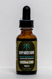 3030mg CBD TINCTURE - Chemical free, Solvent free, CO2 free (30ml)
