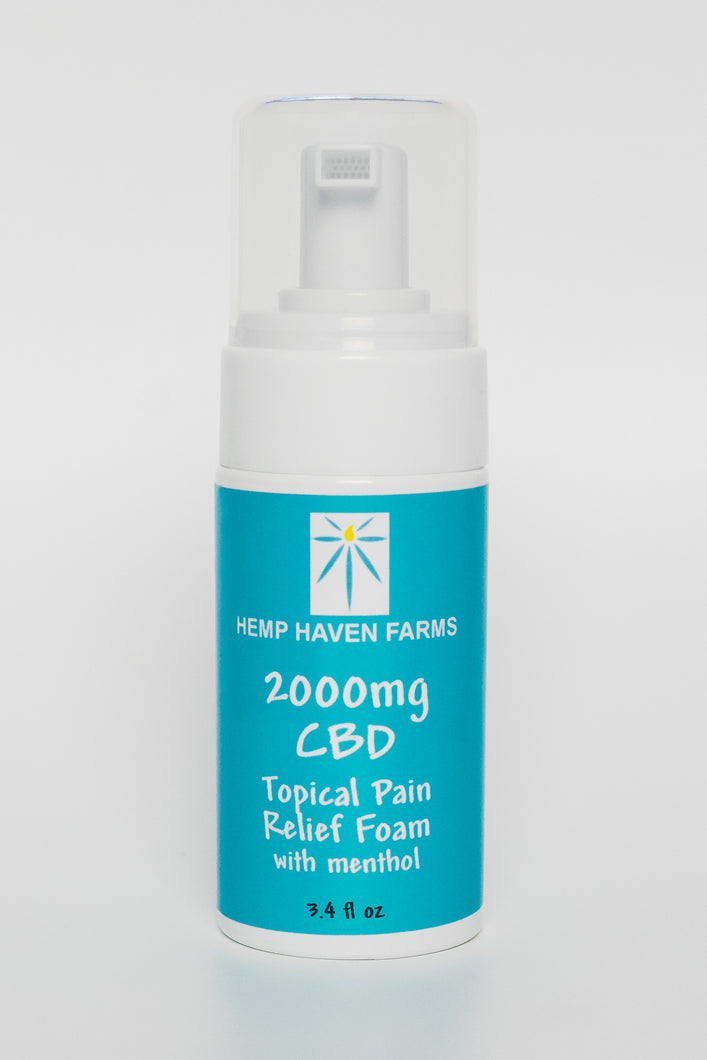 TOPICAL FOAM 2000mg CBD, 3.4 fl oz