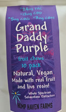 Load image into Gallery viewer, NEW PRODUCT! GRANDDADDY PURPLE 25mg THC + cannabinoids