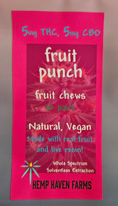 FRUIT PUNCH 5mg THC, 5mg CBD 10-pack