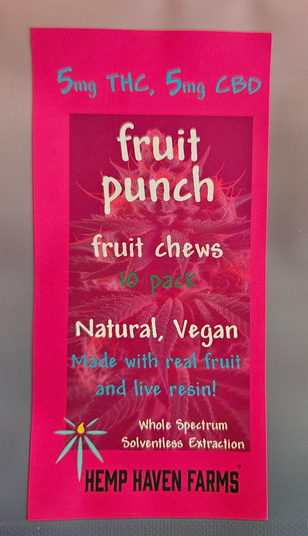 FRUIT PUNCH 5mg THC, 5mg CBD 10-pack