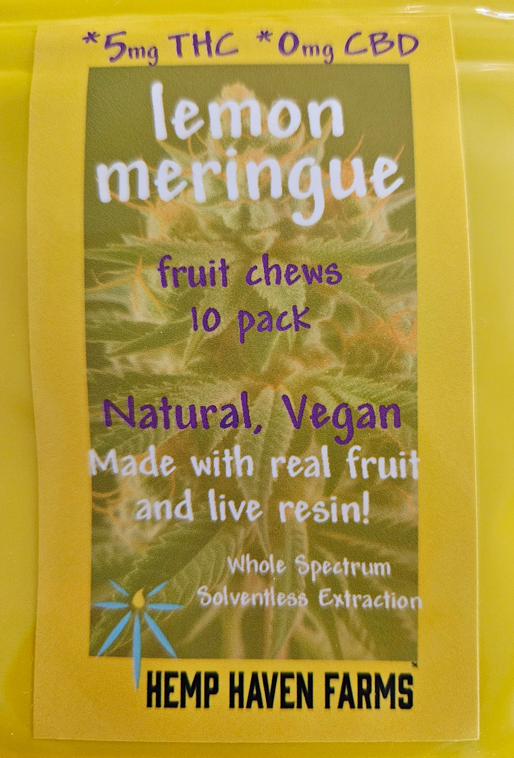 LEMON MERINGUE 5mg THC, 0mg CBD 10-pack
