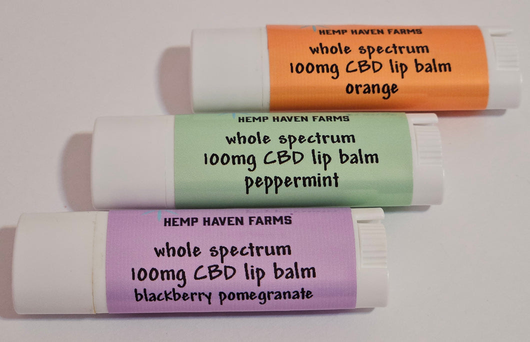 LIP BALMS with 100mg CBD